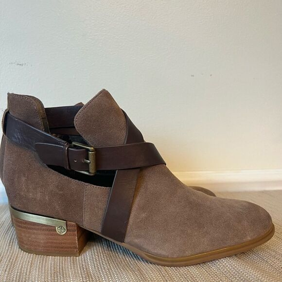 Isola Davan Ankle Boots Havana Brown Alaska Suede Size 10M - Picture 8 of 16